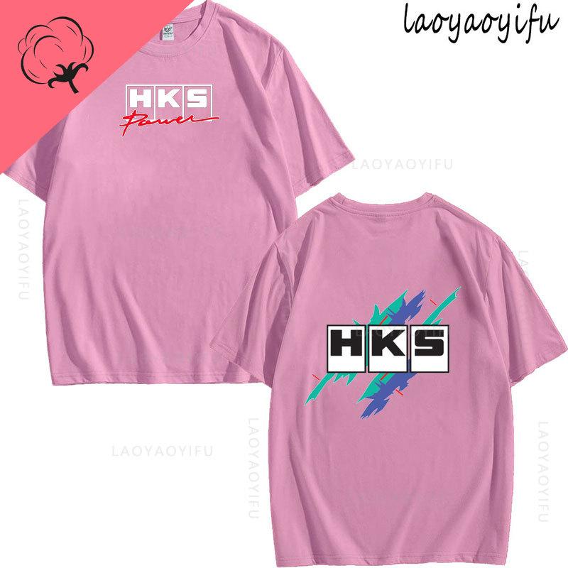 JDM Modified Car HKS ENDLESS Theme 100Cotton Mens Womens Fashion High Quality Oneck Casual Summer TShirt Printed Fashion