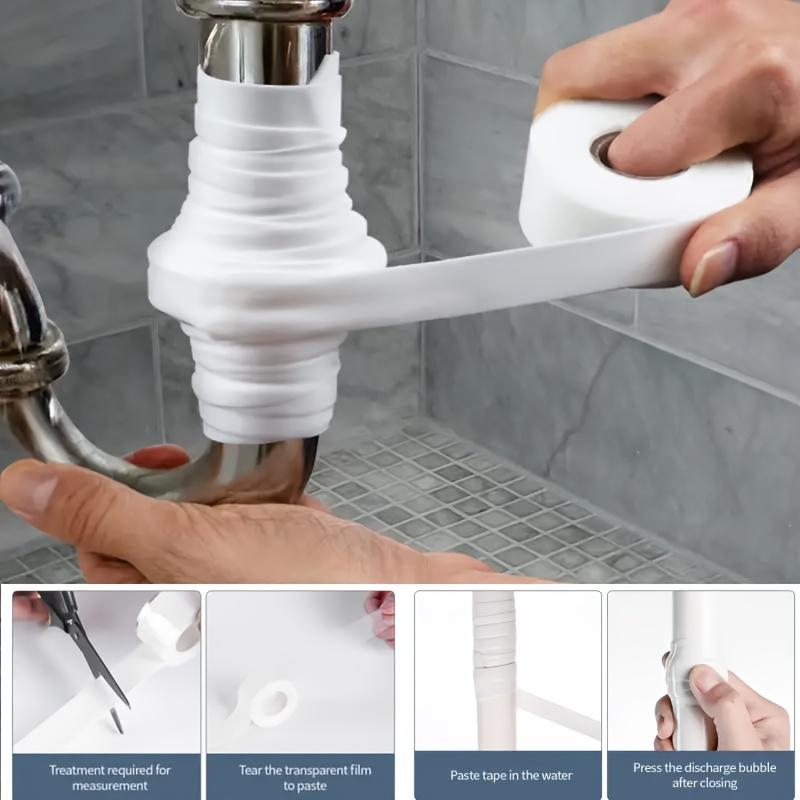Taśma Silikonowa Samowulkanizująca - Natychmiastowa Naprawa Przecieków do Kuchni i Hydrauliki, Wodoodporny Uszczelniacz