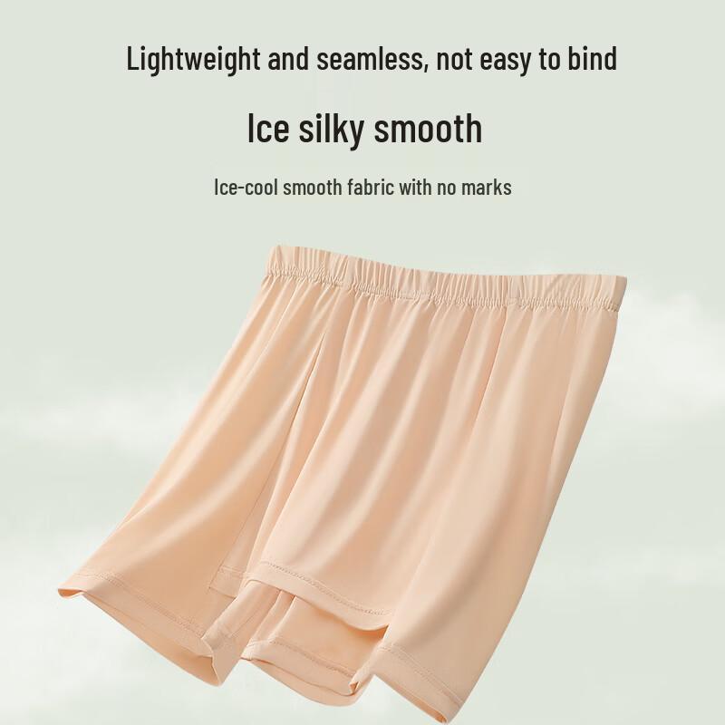LANGSHA Damen Eis Seide Anti-Scheuer Sicherheitsshorts 2er-Pack