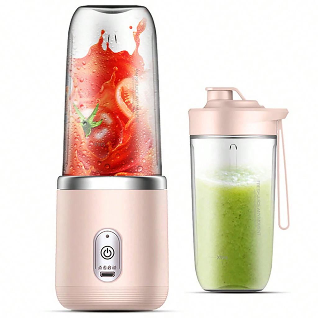 Portable Rechargeable Blender & Juicer Cup 400ml, Personal Smoothie Maker & Ice Crusher for Juice, Travel Portable Blender