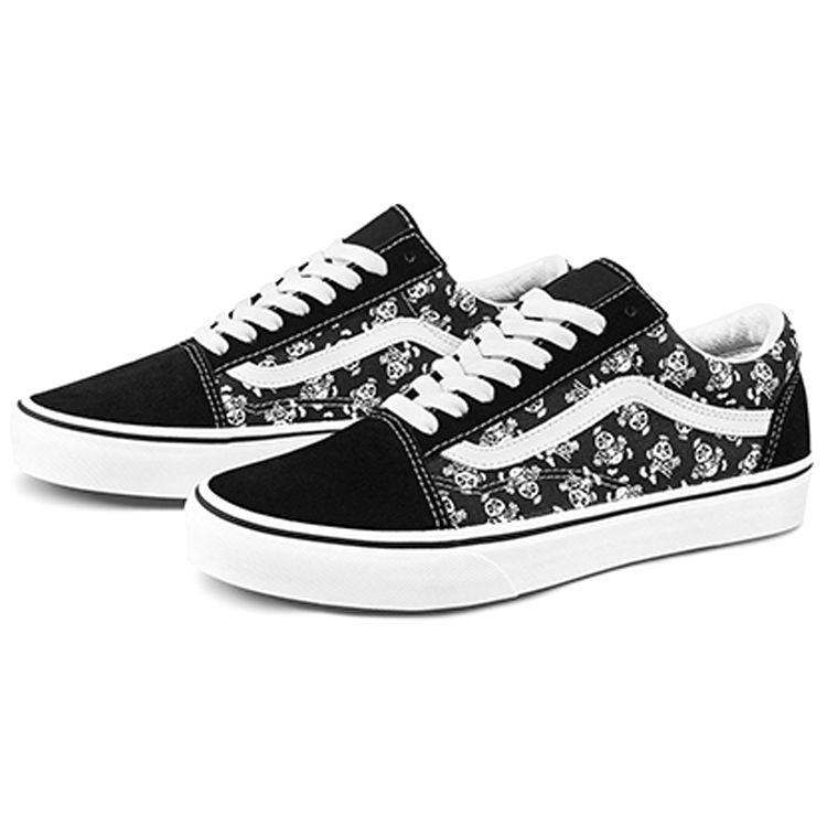 Vans Old Skool Punk Panda Low Top Skate Shoes Unisex Skate Shoes Black White VN0A5AO92KG