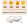 Microwave Eggs Poacher,Double-Cup Egg Boiler,Kitchen Gadget, Hot Spring Egg Mold ,Cooking Tools,Clear Water Lotus Egg Maker