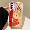Retro Lucky Cute Cat Flower Phone Case for Samsung Galaxy A55 A07 A17 A56 A36 A26 A16 A53 A06 A14 A24 A34 A54 A15 A12 A22 Cover