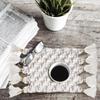Noua Europa de Nord Macrame Cup Pad Bohemia Față de masă Covoraș de masă din bumbac pur lucrat manual Impletitură anti-alunecare