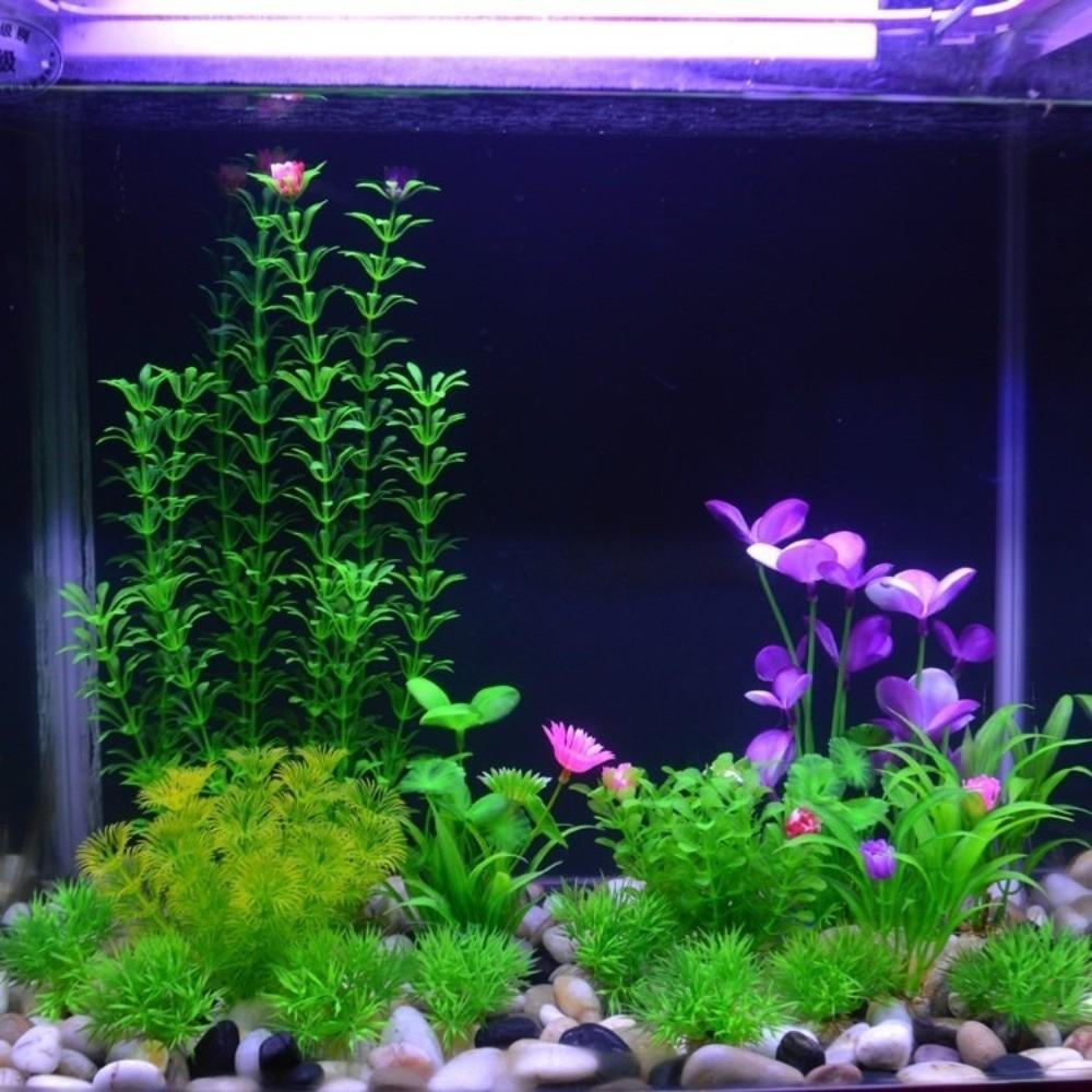 Realistic Aquarium Water Plants Plastic Natural Look Simulation Aquatic Plant Colorful Green Water Grass Aquarium Landscape