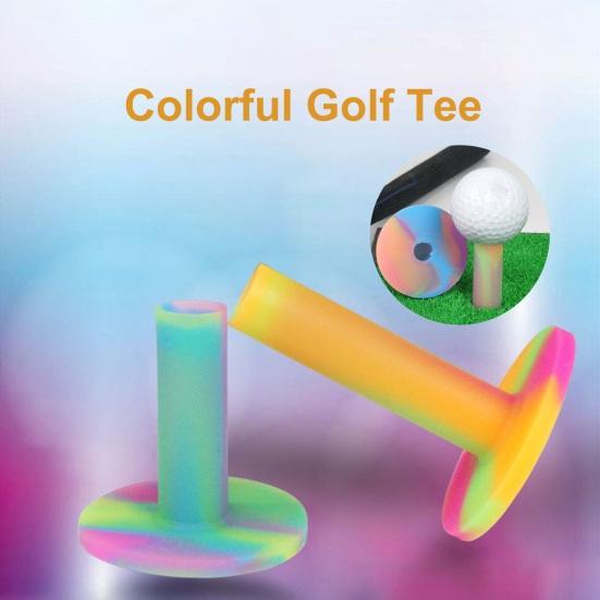 54/65/70MM Buntes Gummi-Golf-Tee T-Form Driving Range Indoor Outdoor Golf-Übungsballhalter Golf-Trainingshilfe Golf-Zubehör Golfer-Geschenke