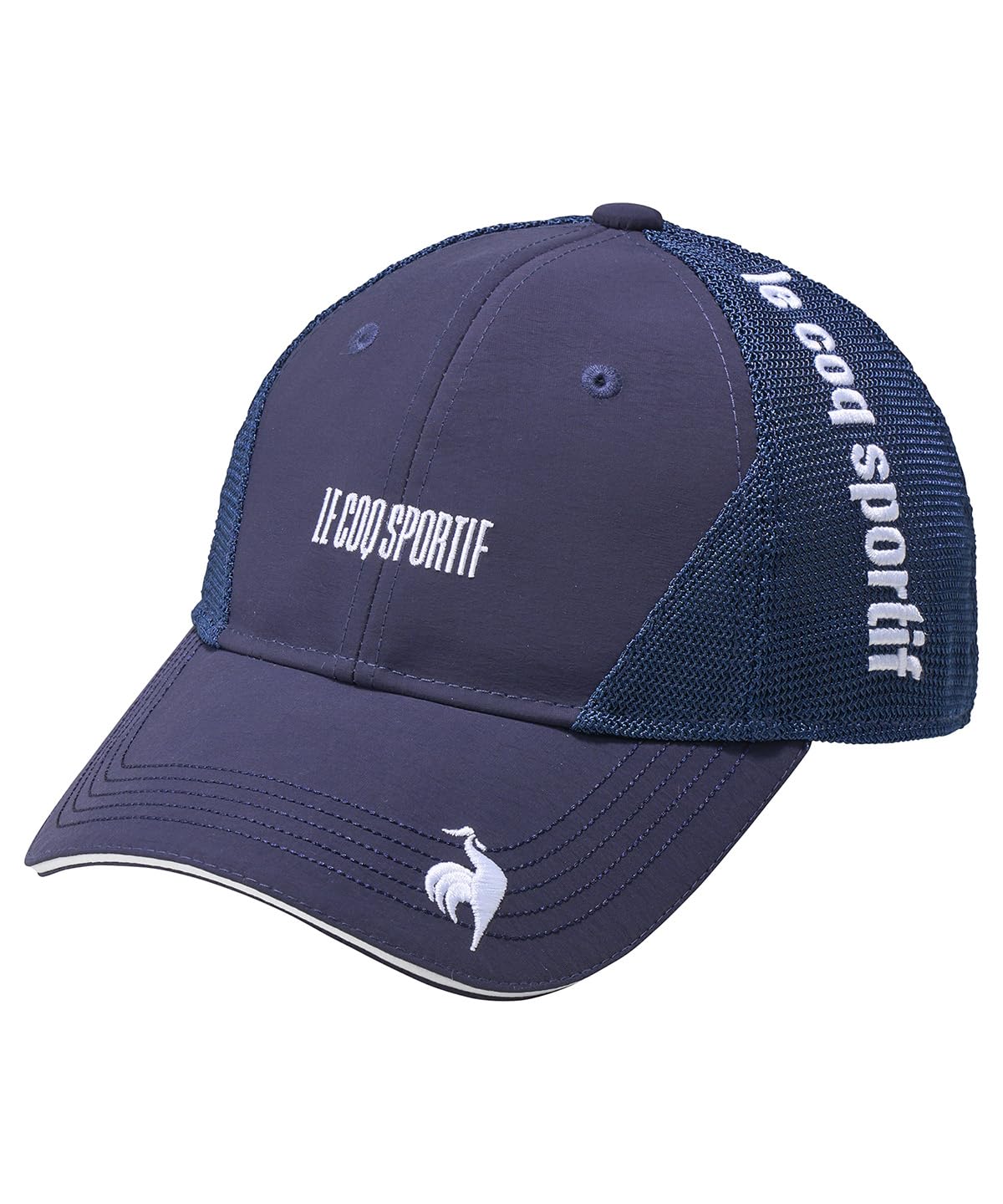 

Coq Sportif Cap Mesh Ventilation Logo Design Cooling Golf LG5SCP12M NV00 [Le Golf] Men s (Navy)