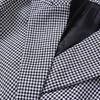 2025 Spring Women's Houndstooth Lapel Short Coat - Versatile Fashion for Commuters