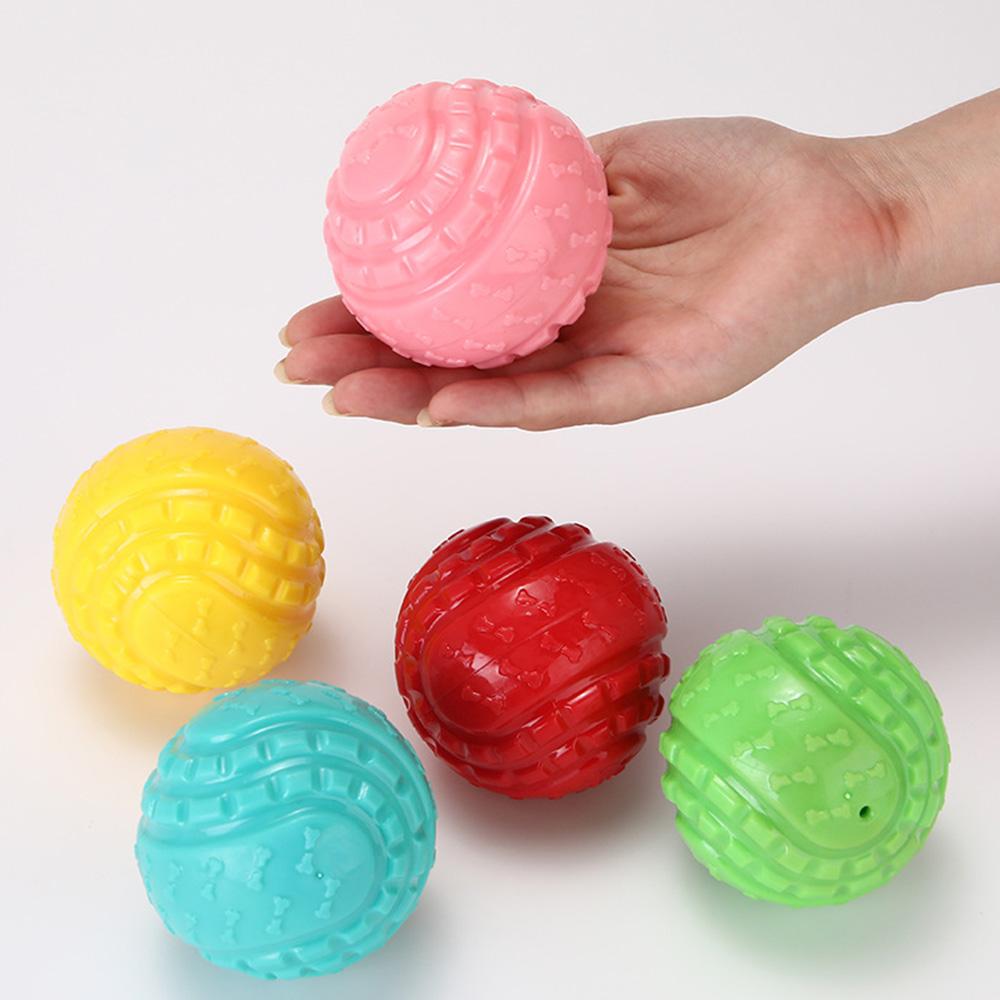 Dog Toy Ball - Durable & Chew-Resistant Elastic Ball for Large Dogs, Squeaky Molar Toy for Teeth Cleaning,