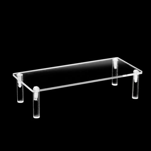 Acrylic display stand for figures, figure stand, stylish transparent clear acrylic display stand, figure shelf (20cm wide x 8cm deep x 5cm high)