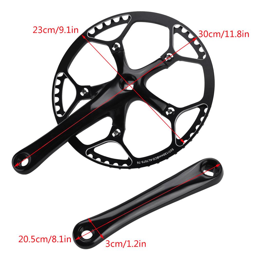 Mountain Bike Aluminum Alloy Hollow Integral Single Speed Crank Set Arm Repair Accessory