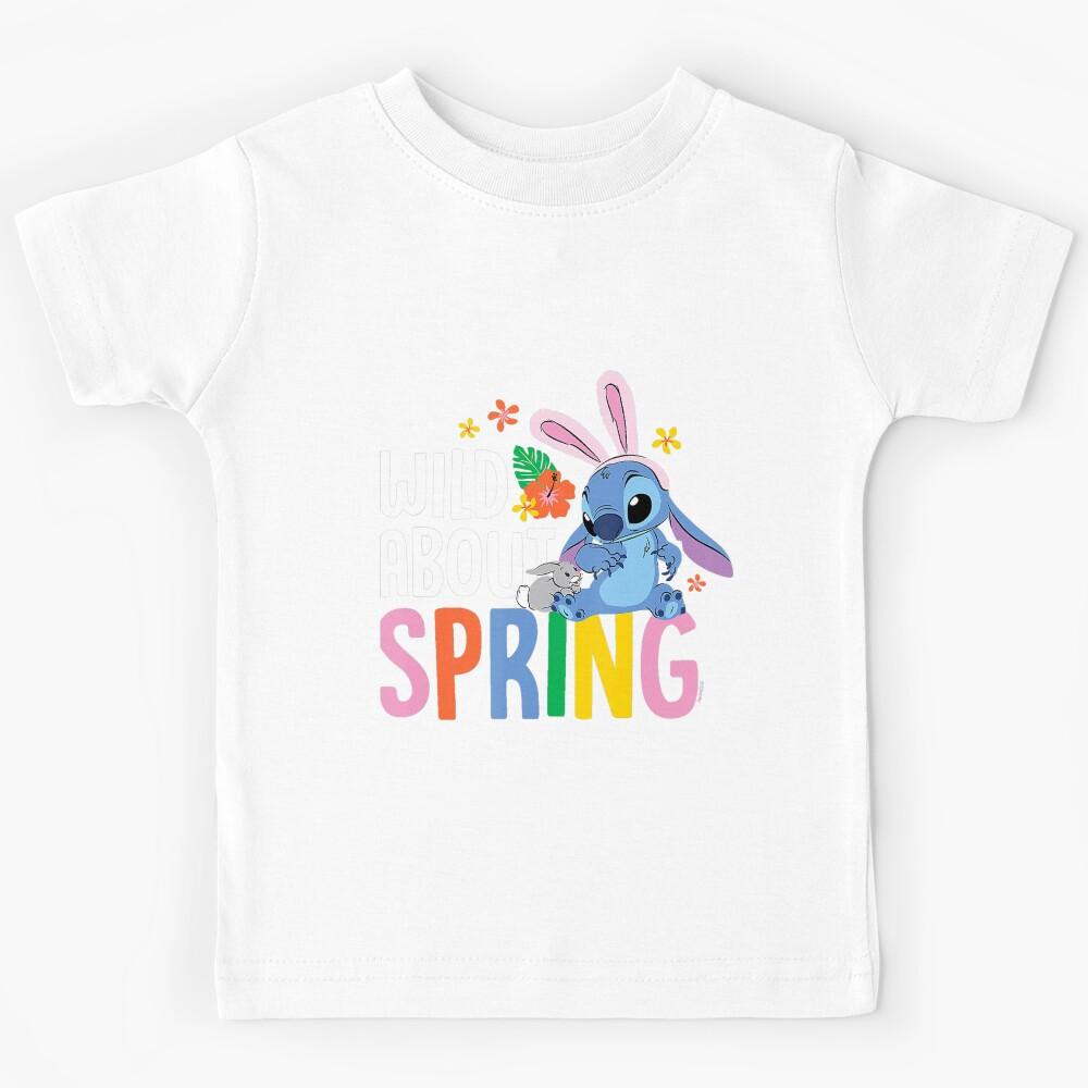Lilo Stitch Wild About Spring Easter Bunny Kids T-Shirt 150