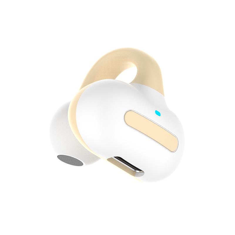 M-S8 Clip-On Bluetooth Earbud: Wireless, Painless Fit for Running and Business, Single Ear Stereo.