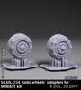 Rad Miniatures 1/35 Scale German Sd.Kfz.234 8-Wheel Heavy Armored Vehicle Wheel Adapters (8-Pack) (Miniart) Plastic Model Parts RDM35S33