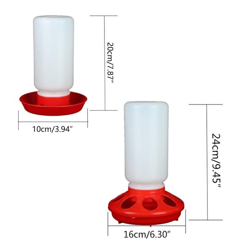 Chick Feeder and Waterer Combo Birds Poultry Feeding Equipment Tool