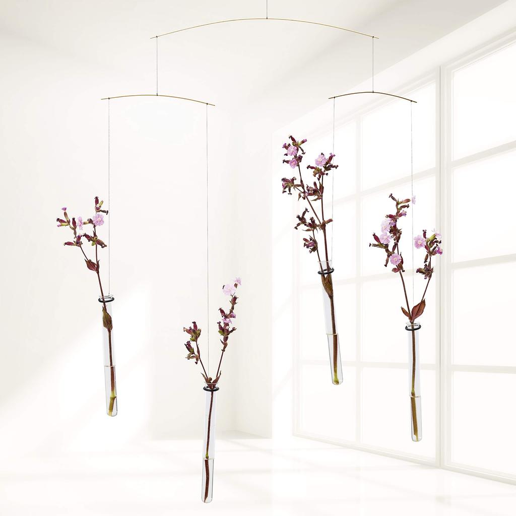 Imported Flensted Mobiles Mobile Interior Ornament Nordic Decorative Art Flying Flowers FSM130173 Comes with Gift Box Baby Goods Gift [Authentic
