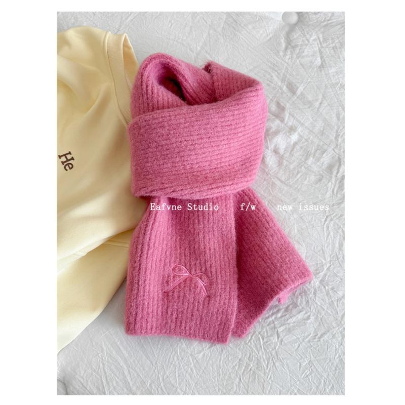 

Blue Woolen Knitted Scarf for Women Autumn and Winter Atmosphere Thickened Warm and Cold Proof Woolen Scarf
