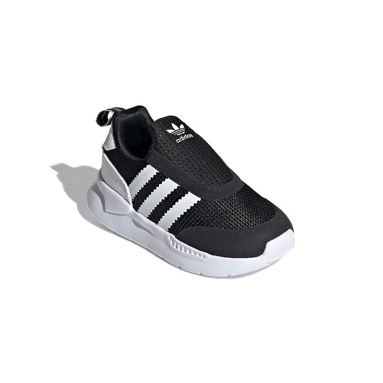 Adidas Originals ZX 360 Cushioning Abrasion Resistant Breathable Low top Toddler Shoes Black White Infant And Toddler FX4941