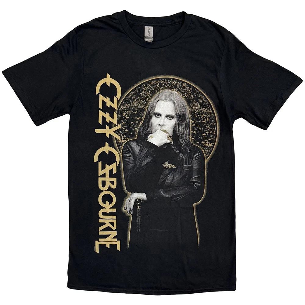 Ozzy Osbourne T Shirt Patient No 9 Gold Graphic Logo new Official Mens Black M