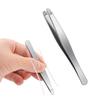 Stainless Steel Eyebrow Tweezers Rounded Head Hair Removal Brow &Facial Hair Remover Safety Forceps Eyelashes Makeup Beauty Tool