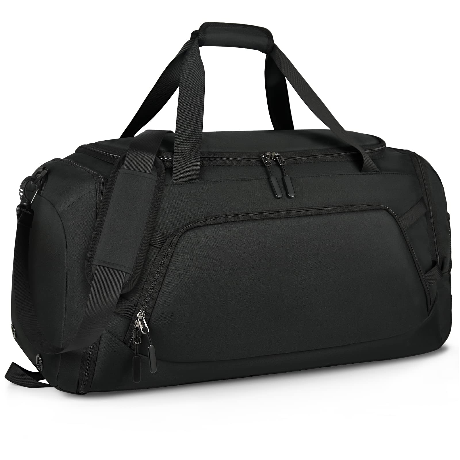 

Спортивная сумка большой вместимости для школы YKK спортзал вода даффл обувь бизнес черный [RAINSMORE] мужчины, 55 л, сумка, поездка, молния, сумка, водоотталкивающая, сумка,