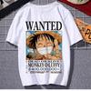 2026 One Piece Luffy Printed Tshirt Clothes Unisexs and Womens Summer Y2k Cotton Loose Shortsleeved Sports and Leisure Top Tee
