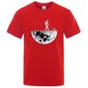Rymdfarare kommer att bli kära i månen på roligt tryckta herrskjortor, mjuka sommar-T-shirts, hiphop-T-shirts