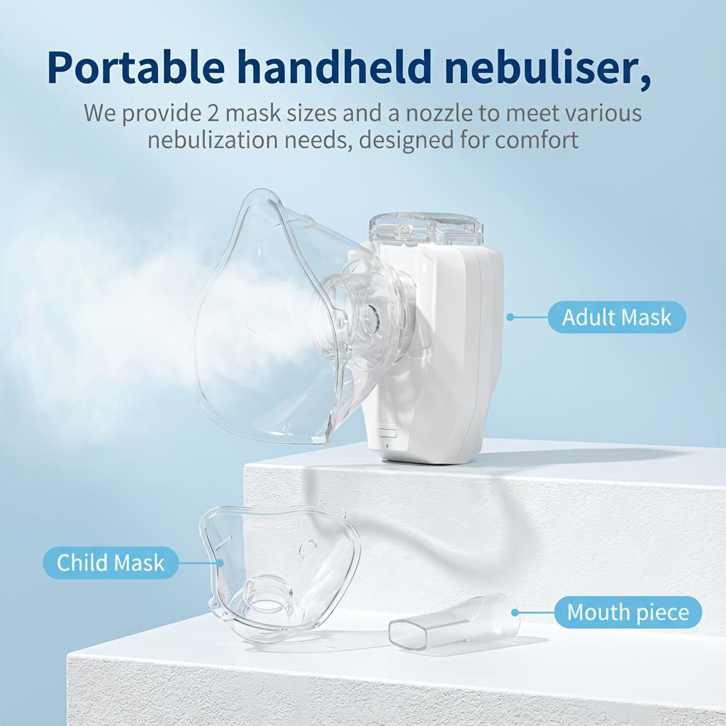Mini-Medizinischer Vernebler Handheld-Vernebler Ultraschall-Zerstäuber Tragbar Leise Asthma-Inhalator für Erwachsene Kind