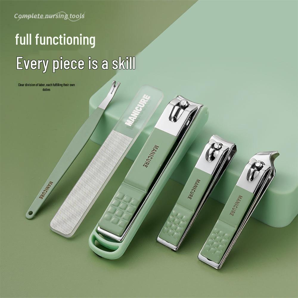 In Stock: Premium 5-Piece Nail Clippers & Files Set for Nail Art & Care with Gift Box