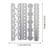 Metal Cutting Dies 5 Vintage Lace Borders Edge Embossing Stencil Die Cuts for Card Making DIY Scrapbook Album Decoration
