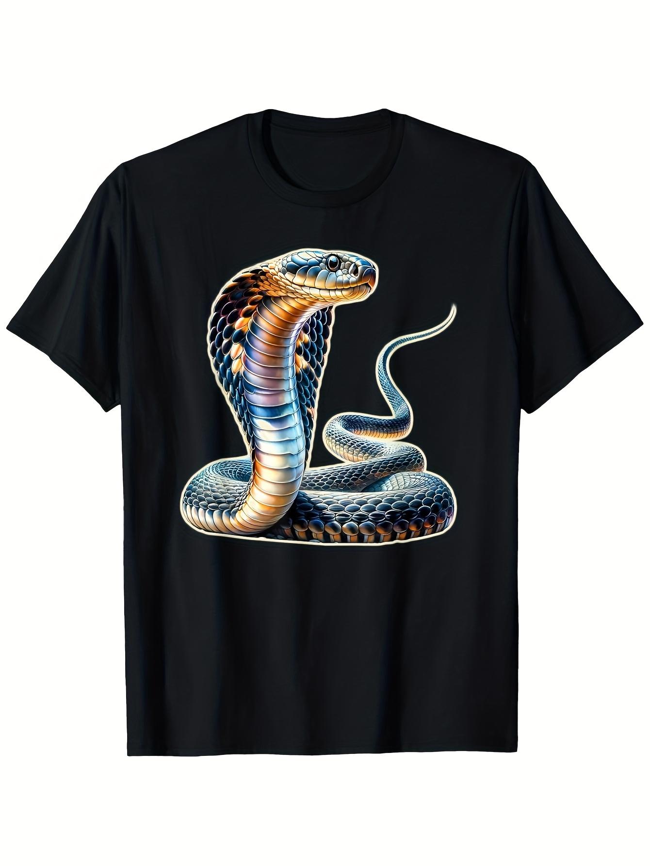 T-Shirt y2k Cobra Snake T Black/White XL