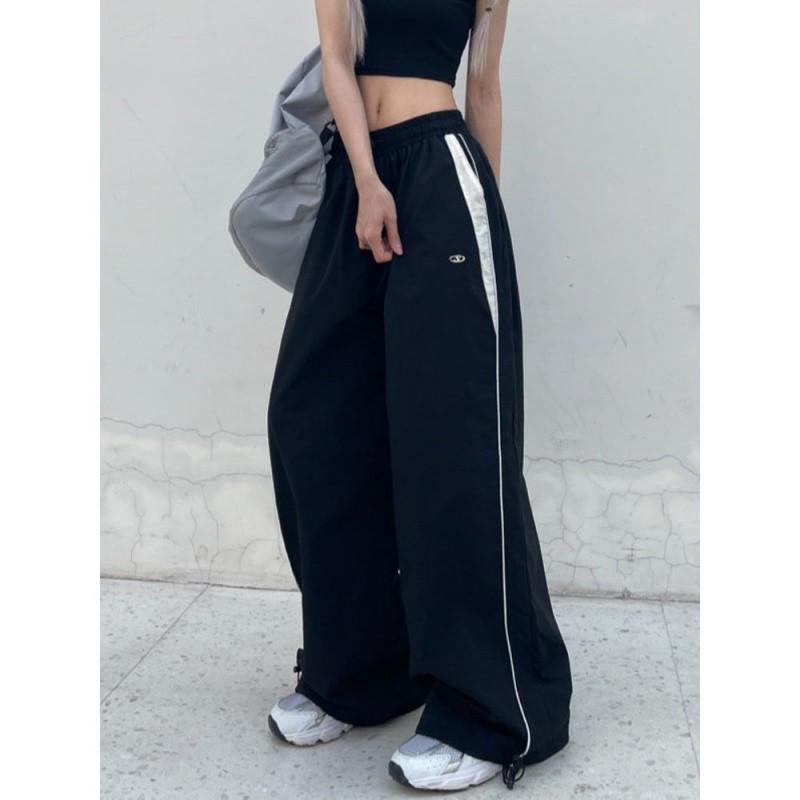 Women's Spring and Autumn Thin Section Street Hip Hop Straight Loose Sports Leisure Trousers