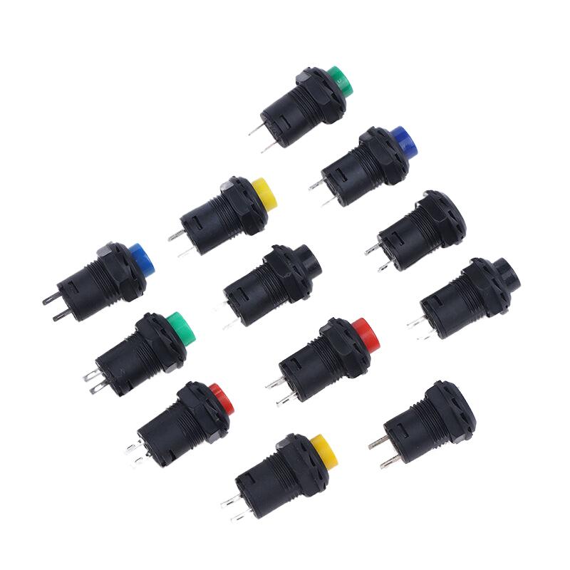 10pcs Self-Lock /Momentary Pushbutton Switches DS-428/427 12mm OFF- ON Push Button Switch 3A /125VAC 1.5A/250VAC DS-428/427