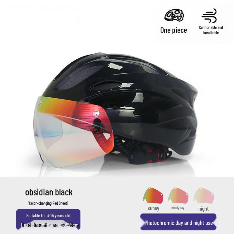 Ultra-Light Safety Helmet with Goggles for Kids & Teens: Ideal for Biking, Skating, and Skateboarding
