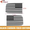 For + Dodge RAM 1500 Carbon Fiber Rear Window Side Trim Stickers US Flag