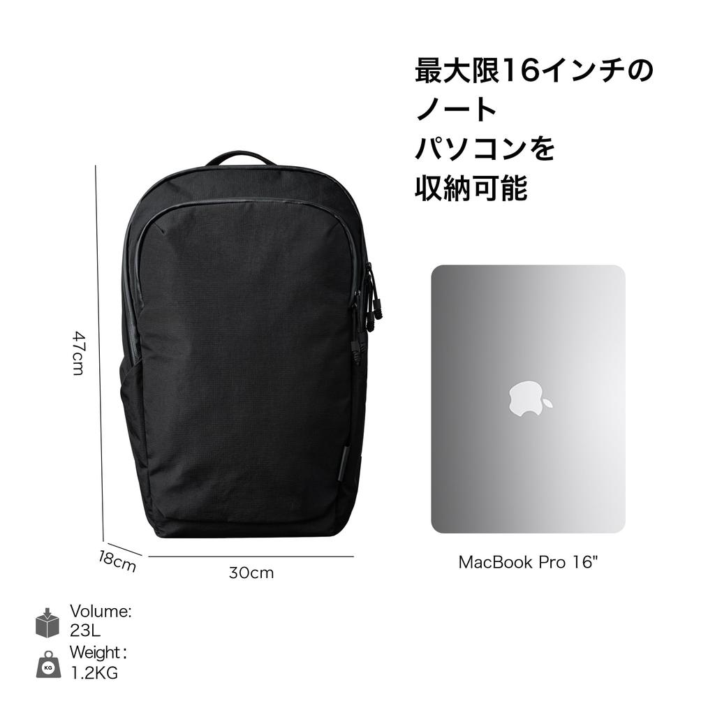 ALPAKA Bravo Backpack, 23L Capacity, Fits 16-inch Laptops, Features a Padded Sleeve, Made with Axoflux 400D Water-Repellent Fabric, Perfect for