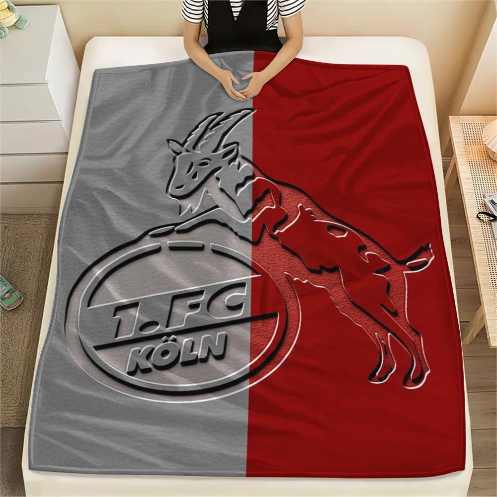 

1pc FC KÖLN Print Flannel Blanket, High quality Comfortable for All Seasons, Home Decor, Warmth and Comfort, Perfect for Christmas Gifts52 80cm x 120cm