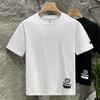 Summer Short-sleeved Men's Printed High-string High-density Combed Cotton Short T-shirt Short T-shirt