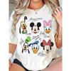 Retro Mouse and Friends Signature Printed Unisexs Tshirt Pure Cotton Cartoon Character Couple Shortsleeved
