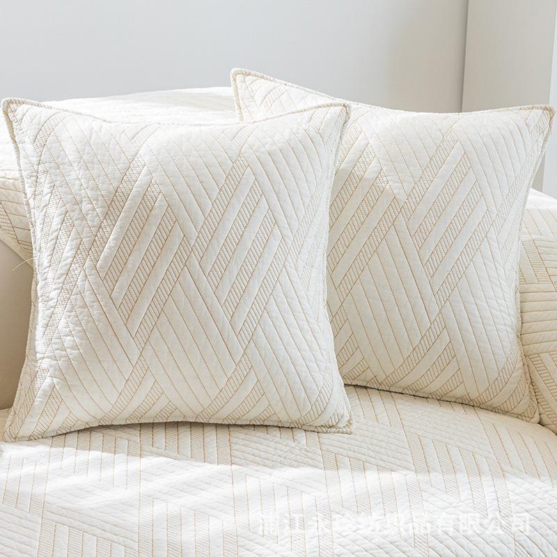 Cotton Fabric Four Seasons Universal Non-slip Sofa Cushion Modern Simple Combination Sofa Cushion Cover Towel