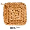 Dinner Pad Lightweight Wide Application Eco-friendly Unique Round Shape Visual Effect Cup Coaster for Restaurant