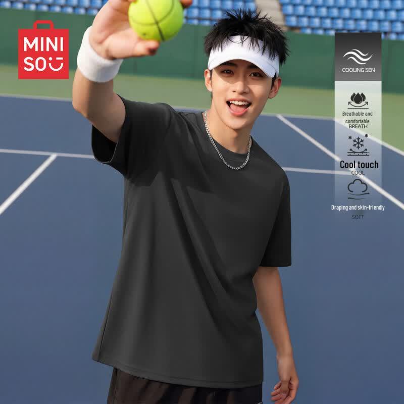 Мужская однотонная футболка с круглым вырезом Citywalk от MINISO 4XL