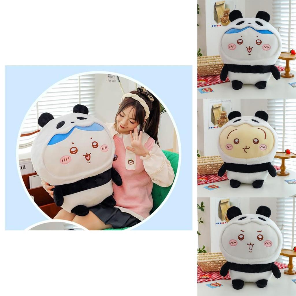 Adorable Panda Plush Toy Collection Soft And Cuddly Stuffed Bear Dolls In Blue Yellow And Pink