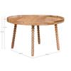 Mango Wood Coffee Table Ø 60 X 35 Cm