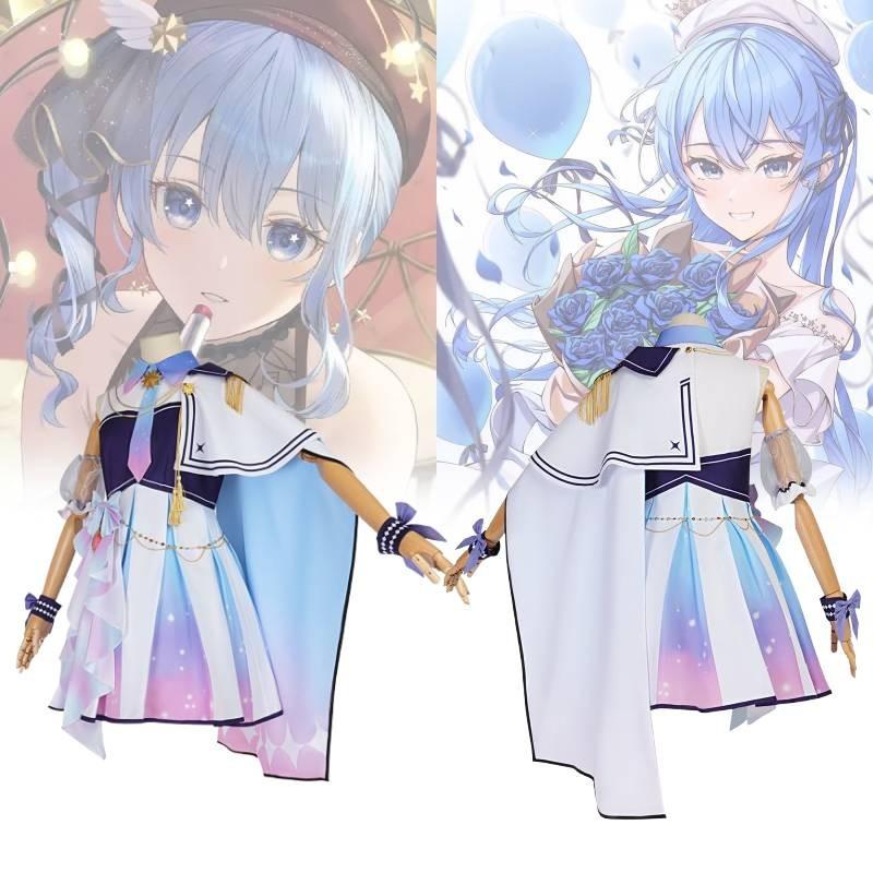 Suisei Hoshimati Cosplay Costume Polyester Fabric Anime Role Play Girl Clothing