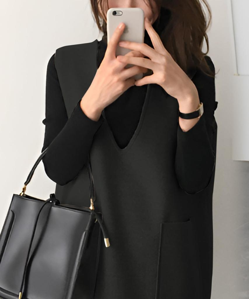 Doors Layered Jumper Tunic Plus Perfect for and Perfect for Maxi and Cocktail Loose Matching and Available in Black Also a and comfortable jumper