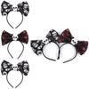 High-quality Red Eye Skull Bow Headband Ideal For Halloween Decorations