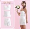 de White flared wedding [Salon M] pants, M, L, LL, dress, (LL)