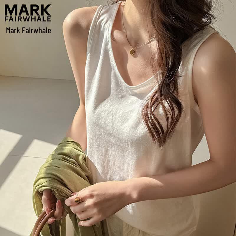 MARK FAIRWHALE Women s V-Neck Loose Camisole Tank Top L