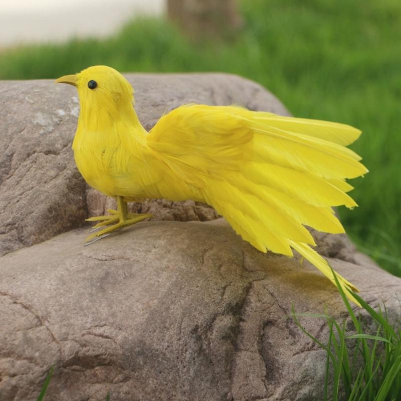 Artificial Feathered Birds for Home Yard and Lawn Decoration Bird Figurine Perfect for Theme Parties and Event